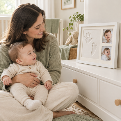 Baby Hand & Footprint Clay Frame — The Gift They'll Keep Forever