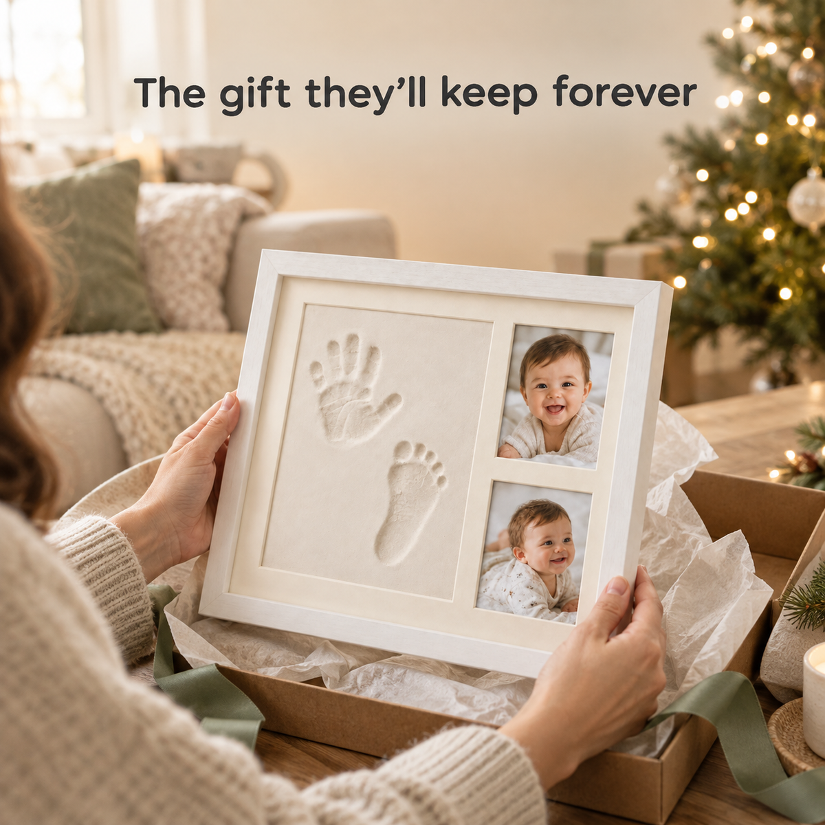 Baby Hand & Footprint Clay Frame — The Gift They'll Keep Forever