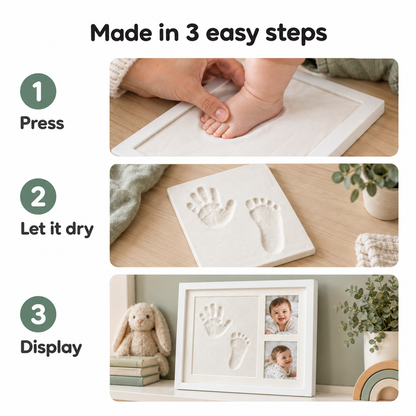 Baby Hand & Footprint Clay Frame — The Gift They'll Keep Forever